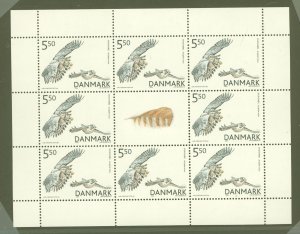 Denmark #1289A  Souvenir Sheet (Fauna)