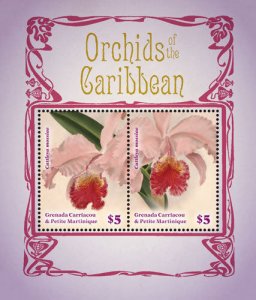 Grenadines 2014 - Orchids of the Caribbean - Souvenir Stamp Sheet Scott 2908 MNH