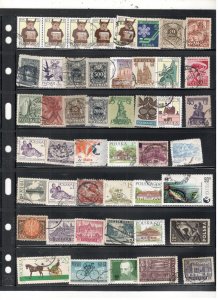 POLAND COLLECTION ON STOCK SHEET MINT/USED