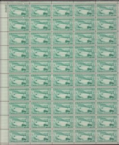USA, 1009, GRAND COULEE DAM, MINT NH, VINTAGE 1950'S, FULL SHEET OF 50