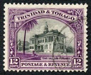 Trinidad and Tobago SG235a 12c Black and Violet Perf 12.5 CDS used Cat 15 pounds