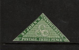 Newfoundland #3 Mint Fine Original Gum Hinged