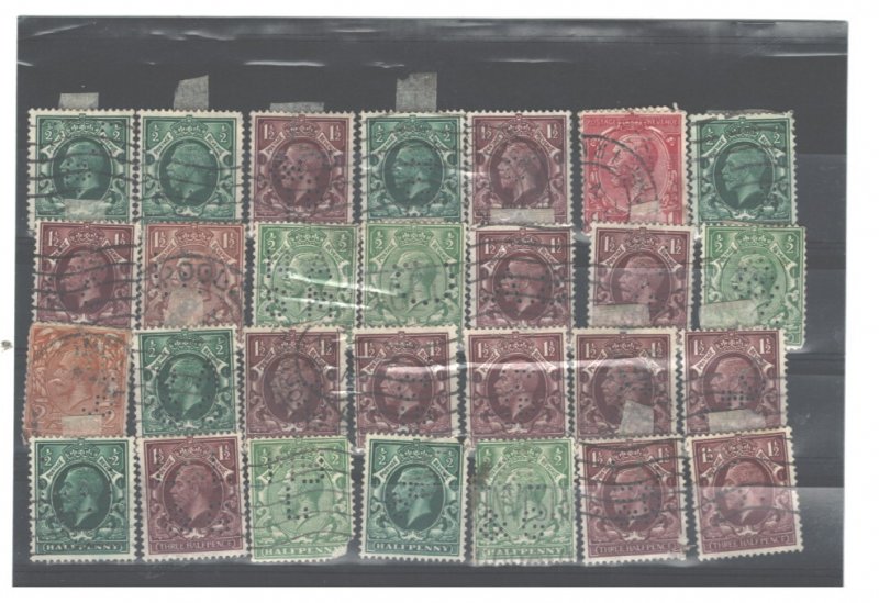 WORLDWIDE PERFINS OF BACK OF THE BOOK STAMPS(ANY OF THEM =$4.00)