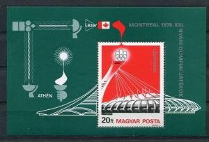 Hungary 1976 Mi Block 119a MNH Sport Olympic Games Montreal  Canada Stadium