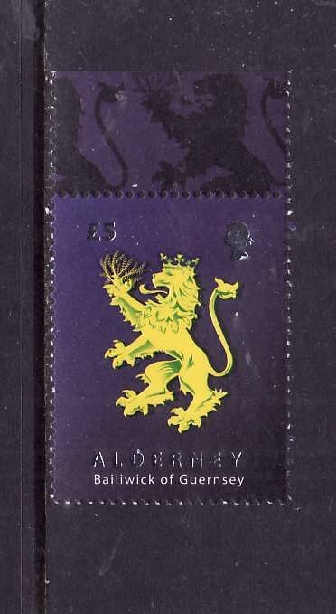 Alderney-Sc#331-unused NH set-Heraldic Lion-id2-2008-