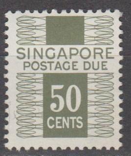 Singapore #J8a F-VF Unused CV $17.00 (ST1818)