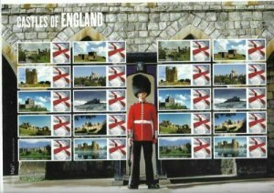 2009 Castles of England Smiler Sheet LS59 Face £19 Superb U/M & Great Price
