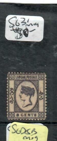 LABUAN (P1811B)  QV CAMEO ISSUE 8C  SG  31    MOG