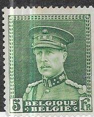 Belgium #235 5fr deep green (MNG)  CV 25.00