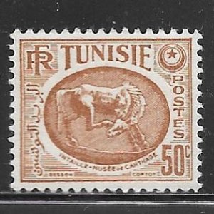 Tunisia 214: 50c Horse, Carthage Museum, MH, F-VF