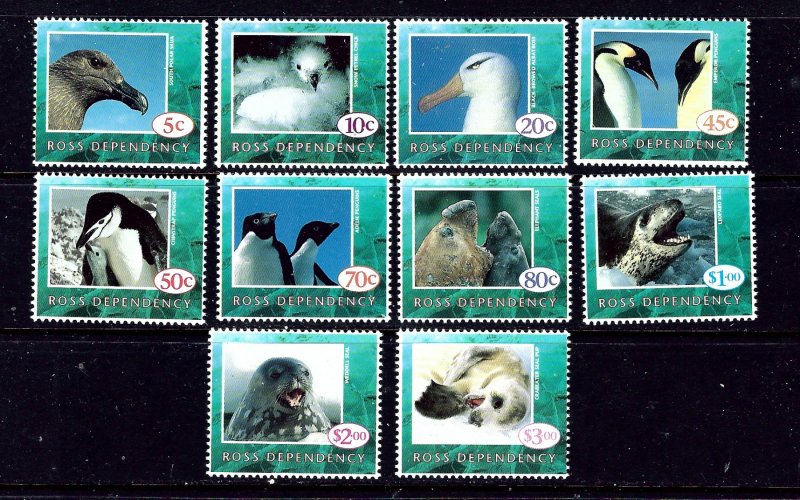 Ross Dependency L21//30 MNH missing L23A 1994-95 partial Wildlife set