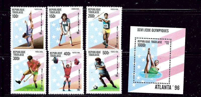 Togo 1695-1701 MNH 1996 Olympics