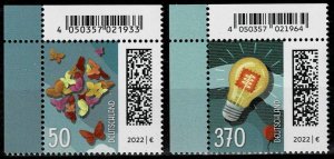 Germany 2022,Sc.#3312 + 3314 MNH