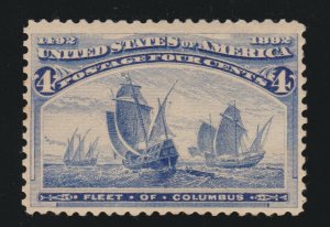 US 233 4c Columbian Exposition Mint F-VF OG H SCV $50