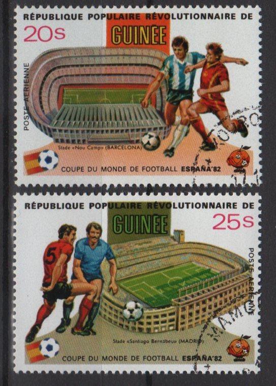 Guinea 1982 - Scott C155 & C156 CTO - Soccer World Cup