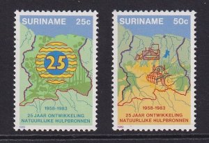 Surinam   #641-642  MNH  1983  construction department