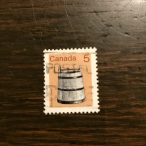 CANADA Scott 920 Used - 4¢ Bucket (4) - NG, VF/XF