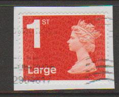 GB QE II Machin SG U2960a - 1st vermillion  Large - MA14 - No Source code