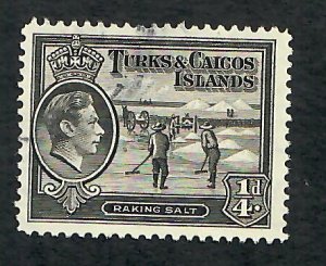 Turks and Caicos #78 used single