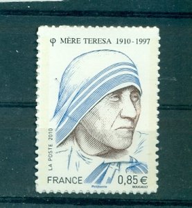 France - Sc# 3820. 2010Mother Teresa Self Adhesive. $2.10.