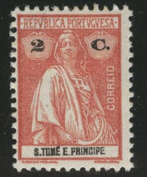 St. Thomas & Prince Islands  Scott 199 MH* from 1914-26 Ceres set