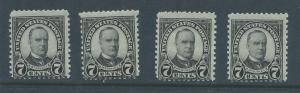 US 559 MNH X 4 stock, total CV $66.00