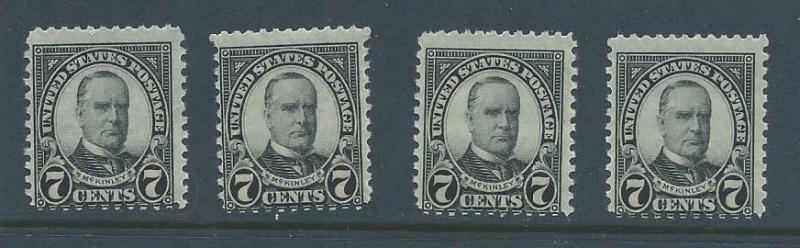 US 559 MNH X 4 stock, total CV $66.00