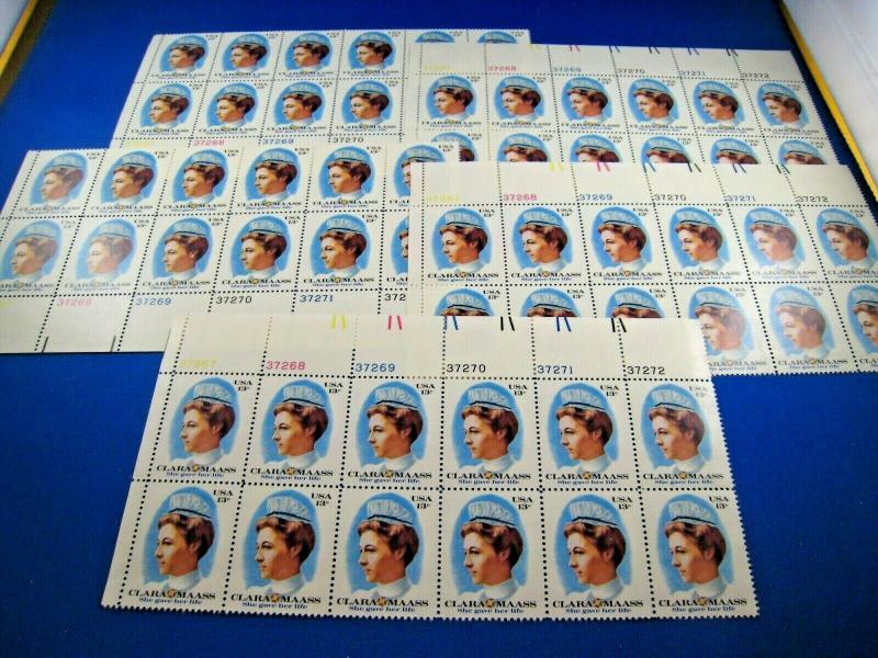 U.S. SCOTT # 1699  -  PLATE BLOCKS of 12  -  LOT OF 5     MNH