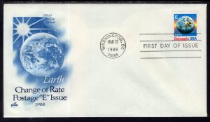 US 2279 E Earth Coil Artcraft U/A FDC