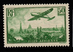 FRANCE SG540 1936 50f YELLOW-GREEN AIR STAMP MNH