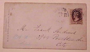 US #135A cat.$225.00 NO PRICE ON COVER NEW YORK
