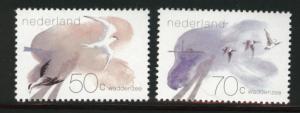 Netherlands Scott 642-643 MNH** 1982 Bird set