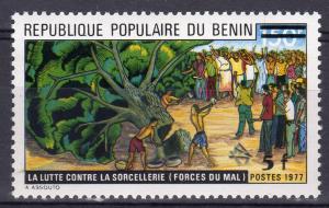 Benin 1984 Sc#576 Campaign against witchcraft Chopping down magical tree (1) MNH