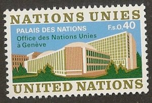 United Nations 22 Geneva Definitive single MNH 1972