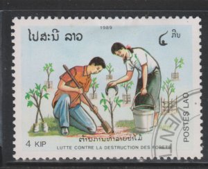 Laos 942 Planting Saplings 1989