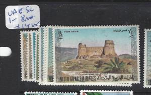 UNITED ARAB EMIRATES (P1810B) SG 1-8   MNH