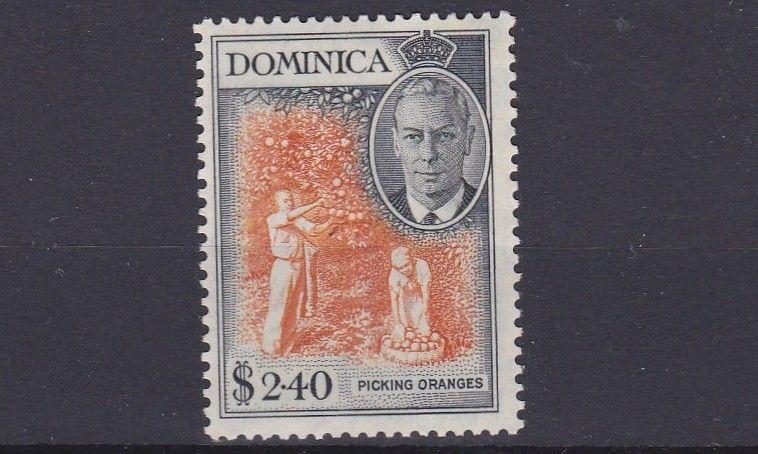 DOMINICA  1951  S G 134   $2.40  ORANGE & BLACK  MNH   MH 