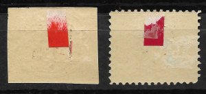 Doyle's_Stamps: Roman States, Italy, 1867 Postage Stamps, #14* & #21*    (L34)