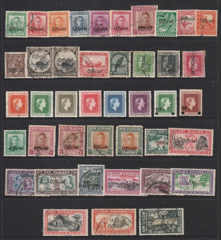 New Zealand a small collection of used Officials