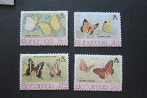 Bahamas Sc 370-373 Butterfly Set MNH