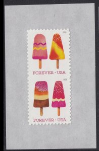 US 5285-5294 Frozen Treats partial forever die-cut pair set (10 stamps) 2018 