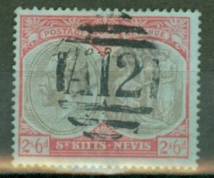 JT: St Kitts Nevis 33 used CV $45