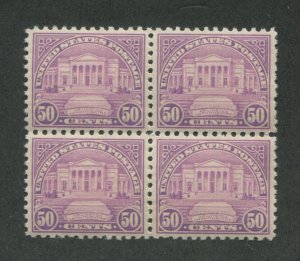 1931 United States Postage Stamp #701 Mint Never Hinged VF OG Block of 4