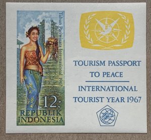 Indonesia 1967 Passport to Peace MS, MNH.  Scott 726a, CV $4.00