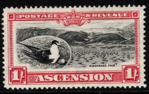 ASCENSION SG28 1934 1/= BLACK & CARMINE MTD MINT