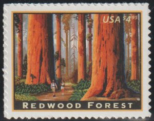 US #4378 $4.95 Face, Redwood Forest, VF/XF mint never hinged, super nice, HIG...