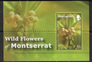 MONTSERRAT SGMS1464 2010 WILD FLOWERS  MNH