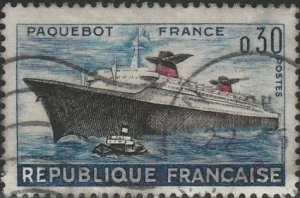 France, #1018 Used  From 1962
