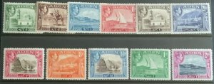 ADEN GVI 1939 SET TO 2 RUPEES SG16/25 LIGHTLY MOUNTED MINT CAT £46