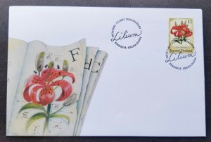 *FREE SHIP Finland Flowers Candlestick Lily 2007 Flora Plant (FDC)